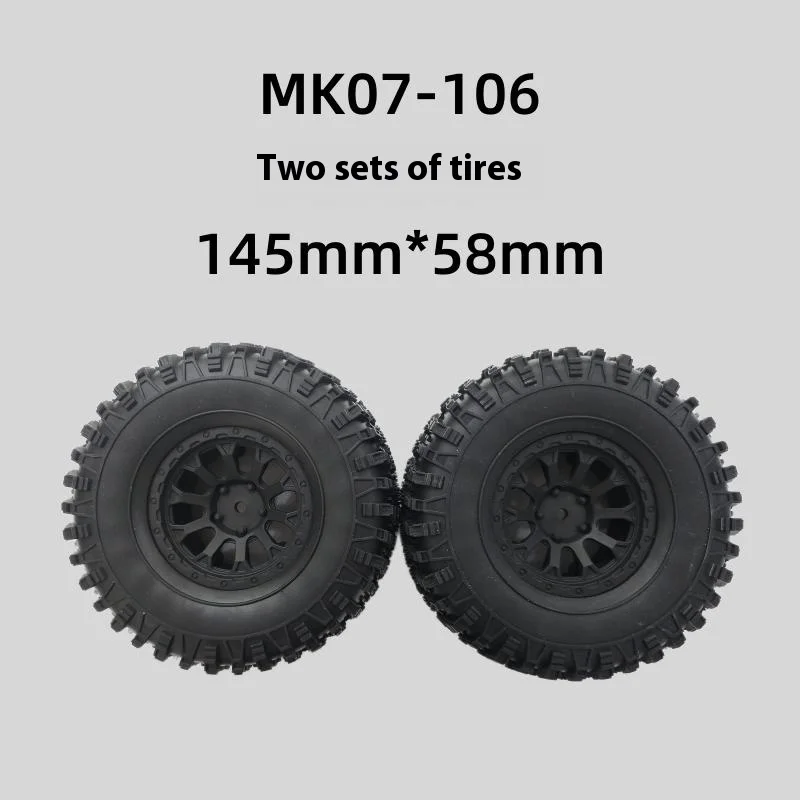 

Rlaarlo Mk07 Climbing Car Tire 145*58mm Modification Upgrade Hub Wheel Skin Remote Control Toy Parts Accessories