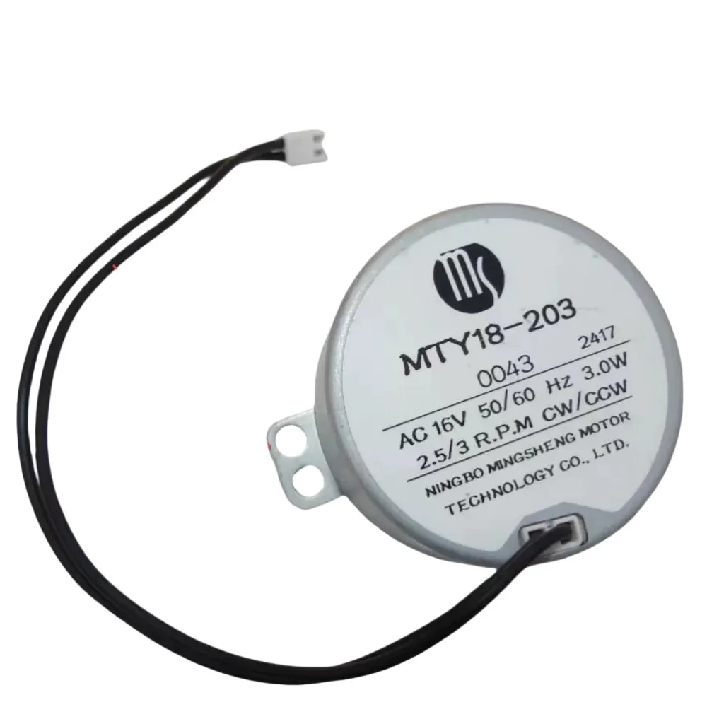 Original Fan Motor Sync Motor MTY18-203 Claw Pole Type Permanent Magnet Synchronous Electric Motor 16V Fan Parts
