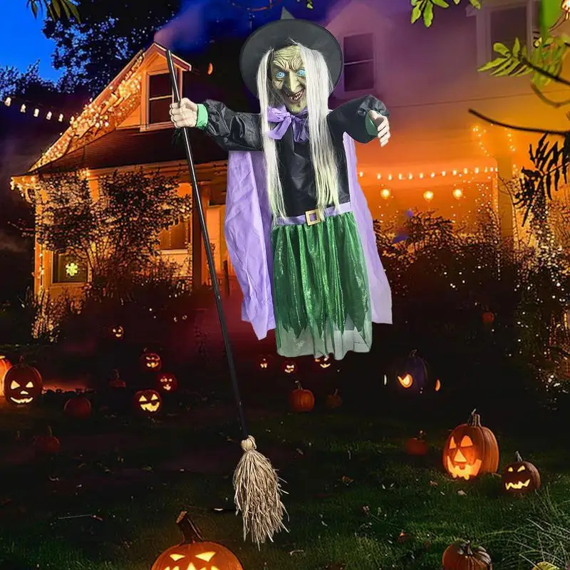 

Flying Witch Halloween Decor Halloween Flying Witch Outdoor Decorations Halloween Decorations For Garden Yard Lawn House Decor