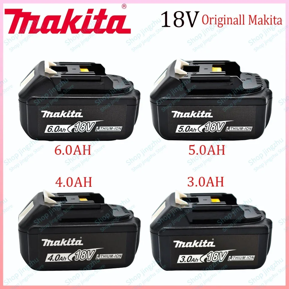 

100% Original 18V Makita 3.0/4.0/5.0/6.0Ah Rechargeable Power Tool Battery With LED Lithium-ion Battery BL1860B BL1830 BL1850