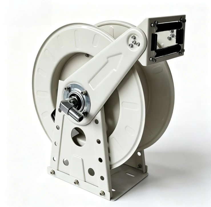 Automatic Retractable Hose Reel High Pressure Winder for Agricultural Spraying Dosing Fire Fuel Dispensing Pipe Winding Tool