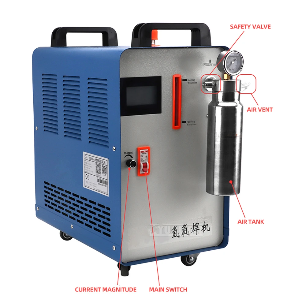200L/H Hydrogen Oxygen Welding Machine Acrylic Flame Glass Metal Polishing Machine Gold, Silver, Copper Melting Machine