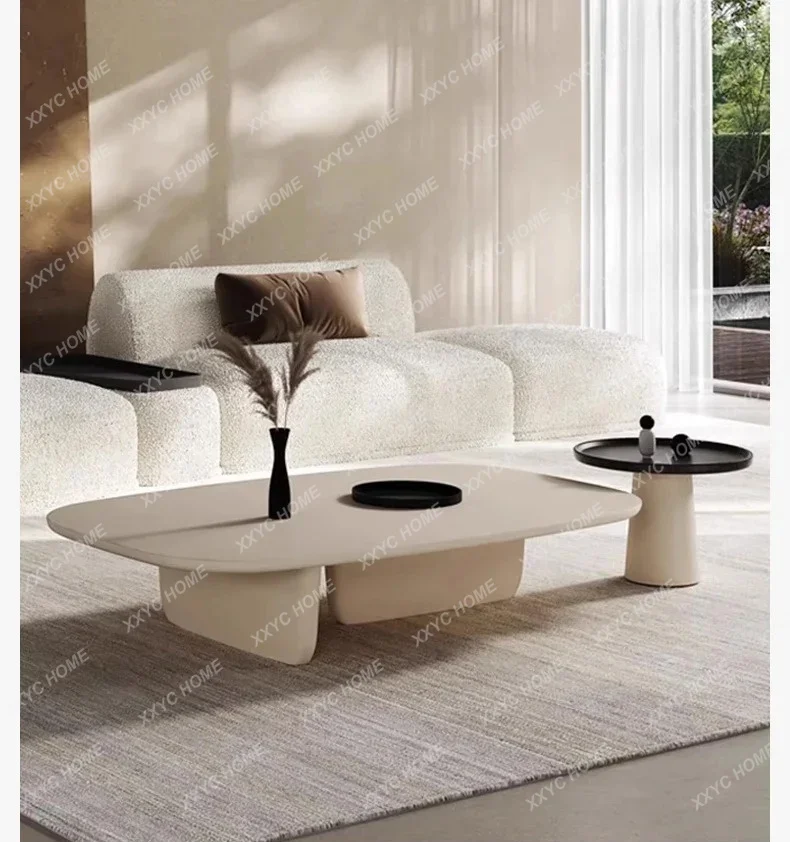 Solid wood simple modern living room home paint tea table personalized coffee tablej6660