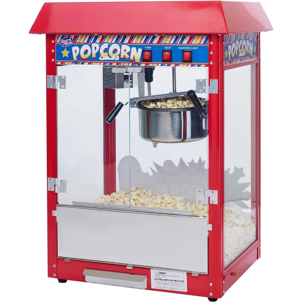 Popcorn machine, 8 ounces, red free delivery popcorn machine appliances