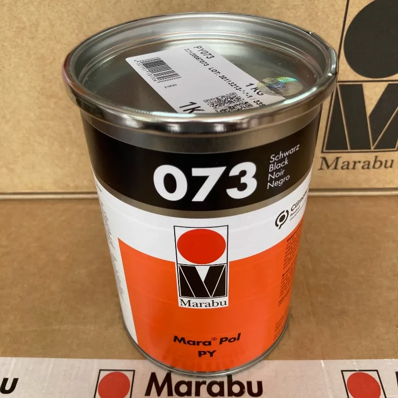 Marabu Genuine German Marabu Ink PY073 Black PP PE Metal Ink High-end Screen Printing Pad Printing