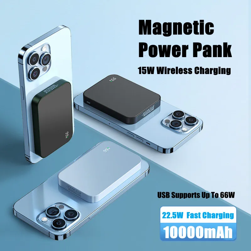 Magnetic Power Bank Fast Charging For Samsung iphone 16 15 14 13 12 External Battery Pack Portable Charger Auxiliary Battery