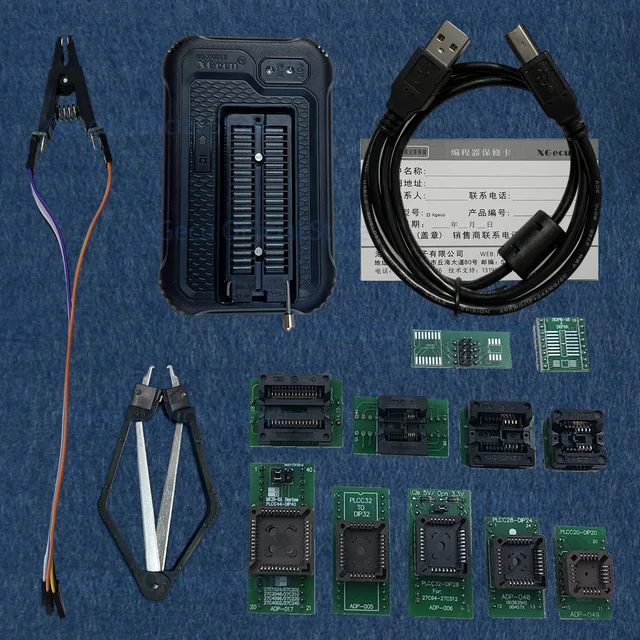 XGecu NEW T48 (TL866-3G) Programator obsługuje ponad 34000 układów scalonych dla SPI/Nor/NAND Flash/EMMC BGA/TSOP/SOP/PLCC +13 części