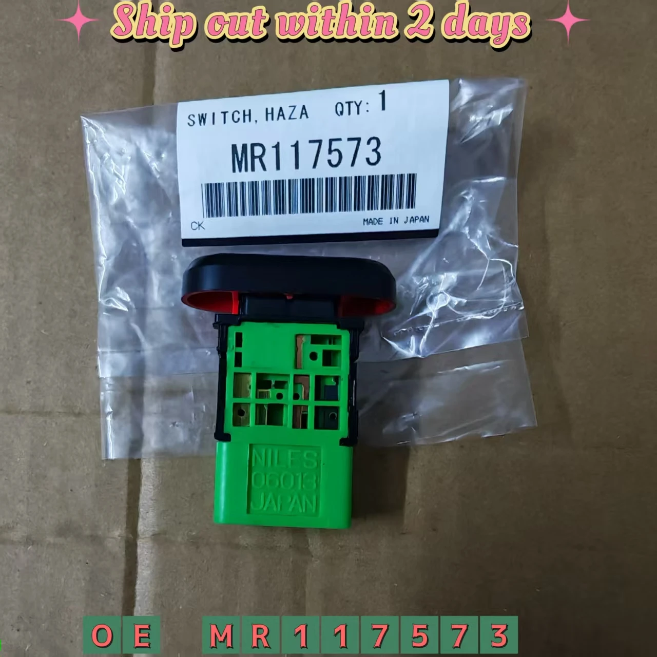 

Двойной переключатель вспышки для Mitsubishi Pajero Montero Sport L200 L300 NATIVA, аварийный переключатель MR117573