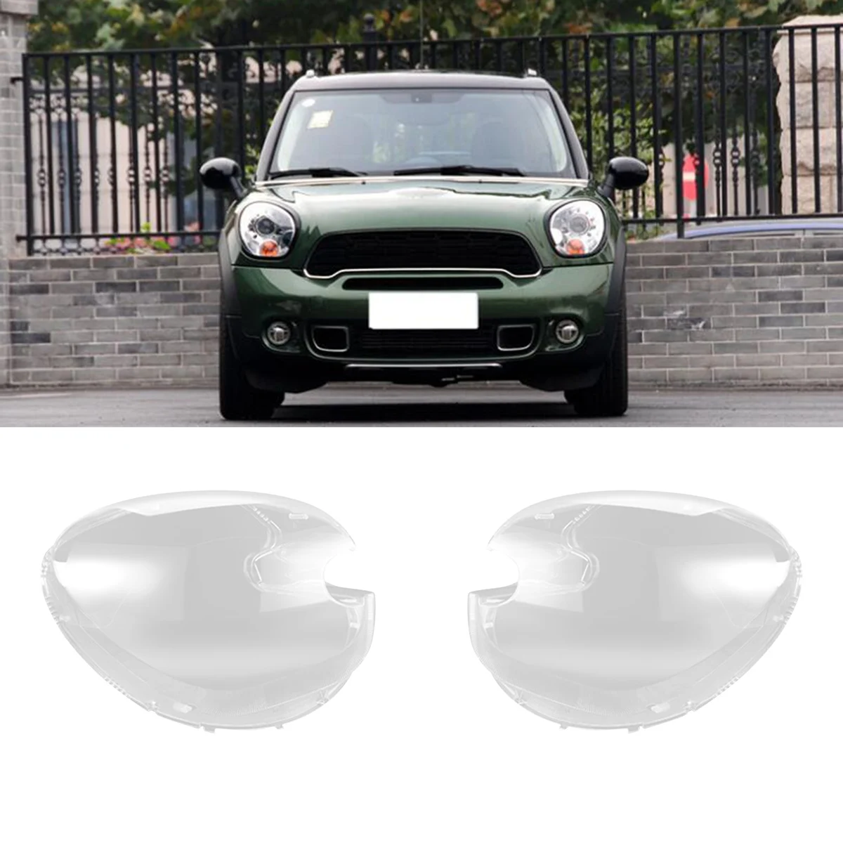 Samochód lewa strona światło główne odcień przezroczysty reflektor pokrywa reflektor Shell dla BMW Mini R60 2011-2016