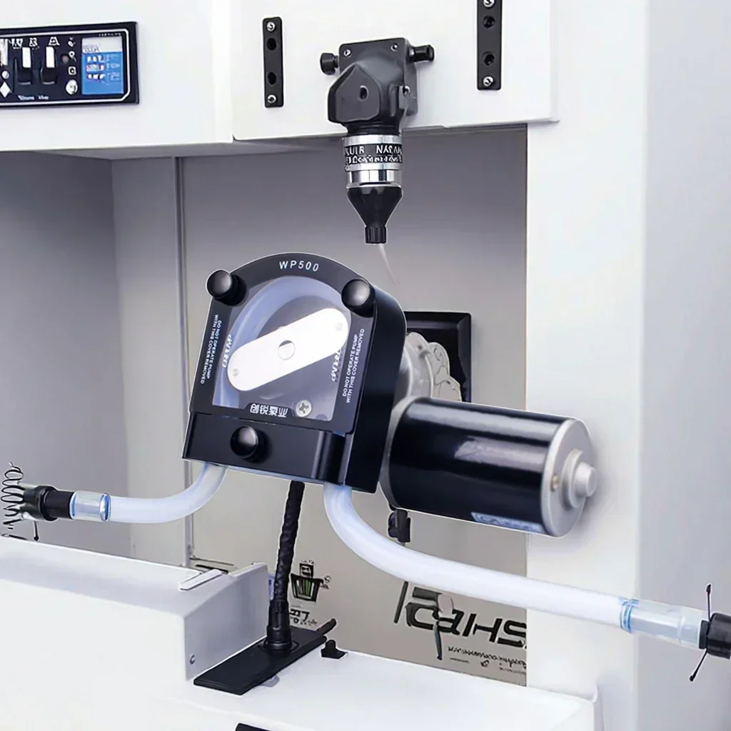 مضخة مياه OEM210/WP500 12 فولت عالية التدفق تيار مستمر مضخة جرعات OEM تمعجية لآلة بيع الحليب #5