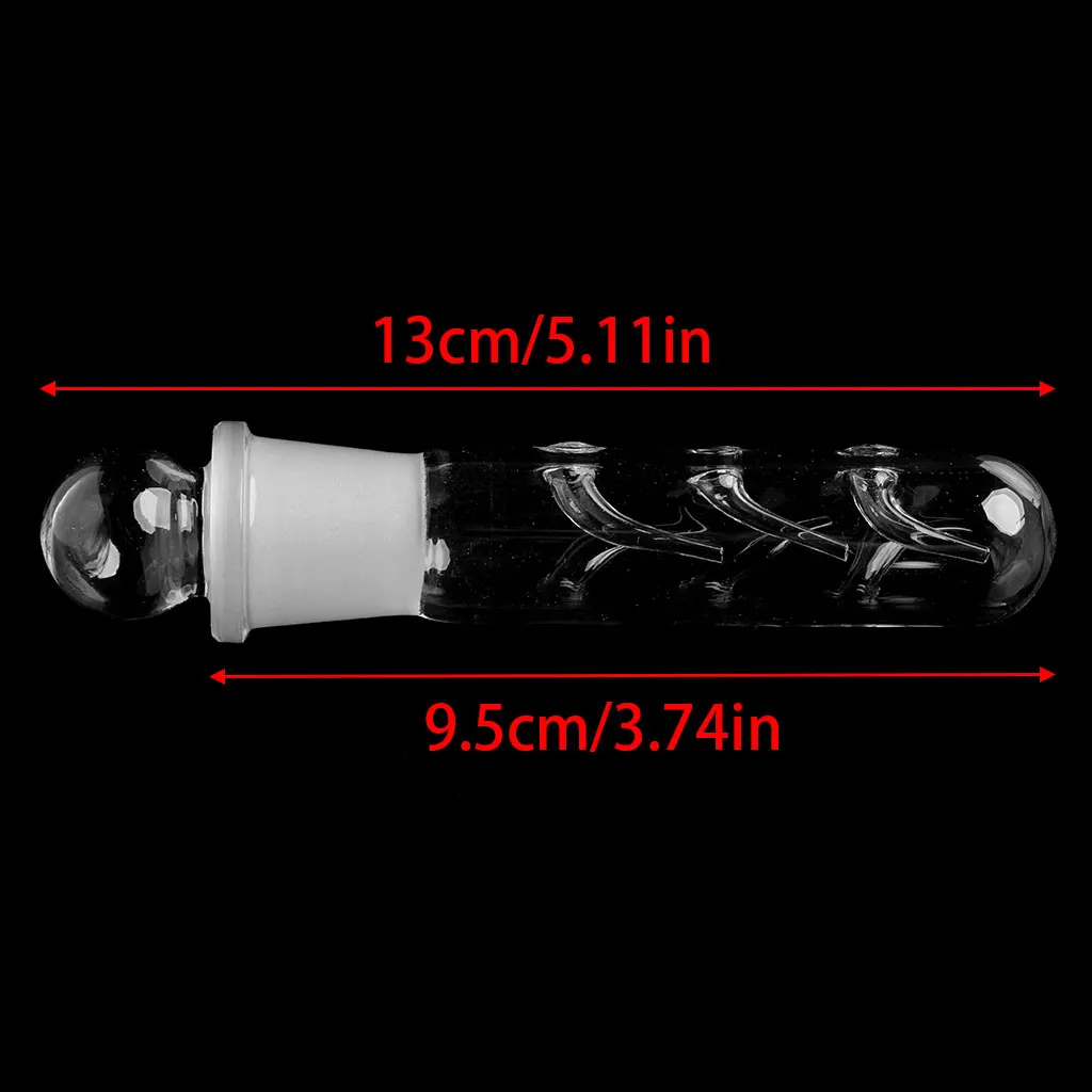Glass Planaria Trap Leeches Catcher 3 Holes Clear Tube for Dwarf Shrimp for Tank
