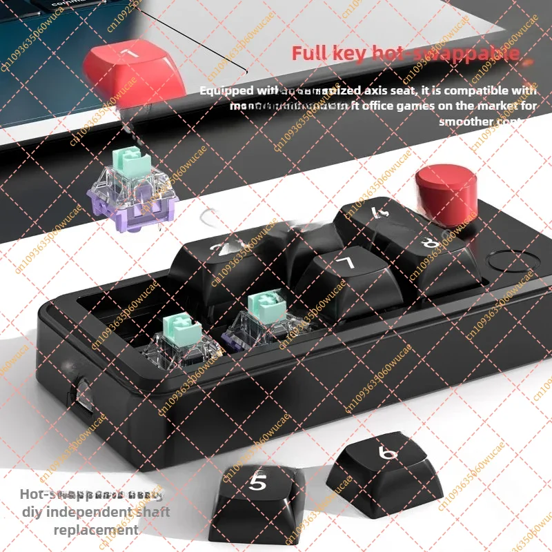 Wholesale 8 Key Mechanical Gaming Keyboard - RGB Hot Swap Programmable One-Handed Keypad for FPS/MOBA, Direct Factory Supply