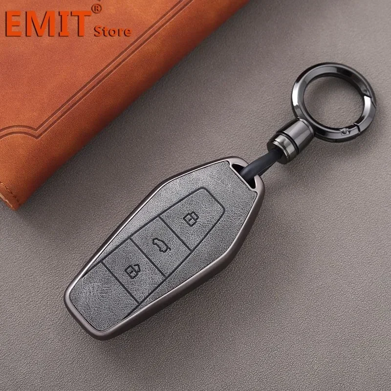 for Chery Icar 03 Icar03 AIQAR EQ7 EQ5 EQ3 JAECOO J6 J7 J8 Car Key Case Remote Cover Shell Keychain Ring Holder Fob Accessories