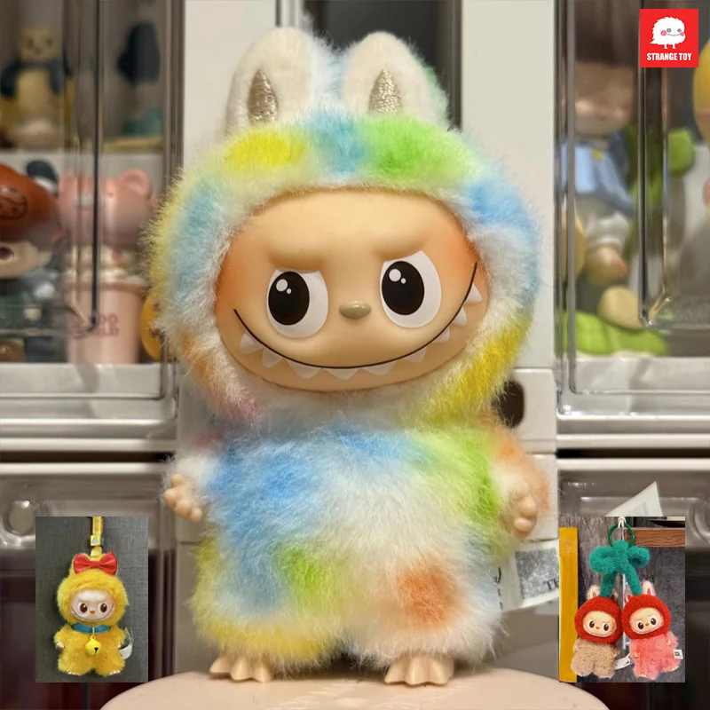 

For Labubu 4.0 Clothes Vinyl Doll Customizable Devil Fur Colored Outfits 10cm Halloween Costume Clothes For Doll Toys