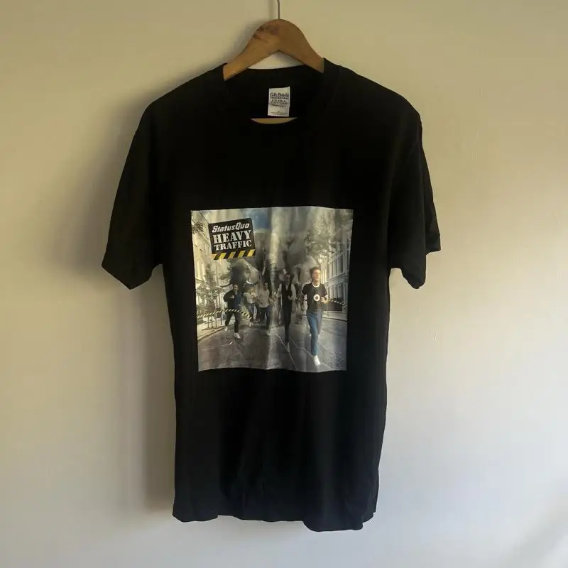 Status Quo Memorabilia Original Heavy Traffic World Tour 2003 Black Size Medium