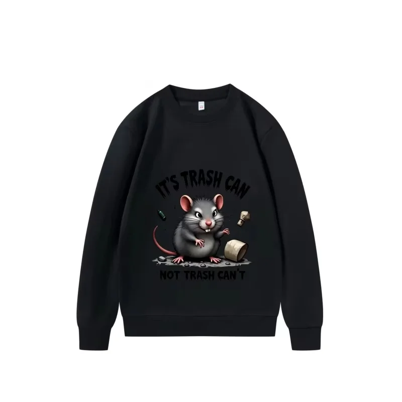 

2026 уличный стиль, 250 г, толстовка из плотного хлопка с круглым вырезом, свободный крой большого размера из США, бесплатная доставка, с круглым вырезом