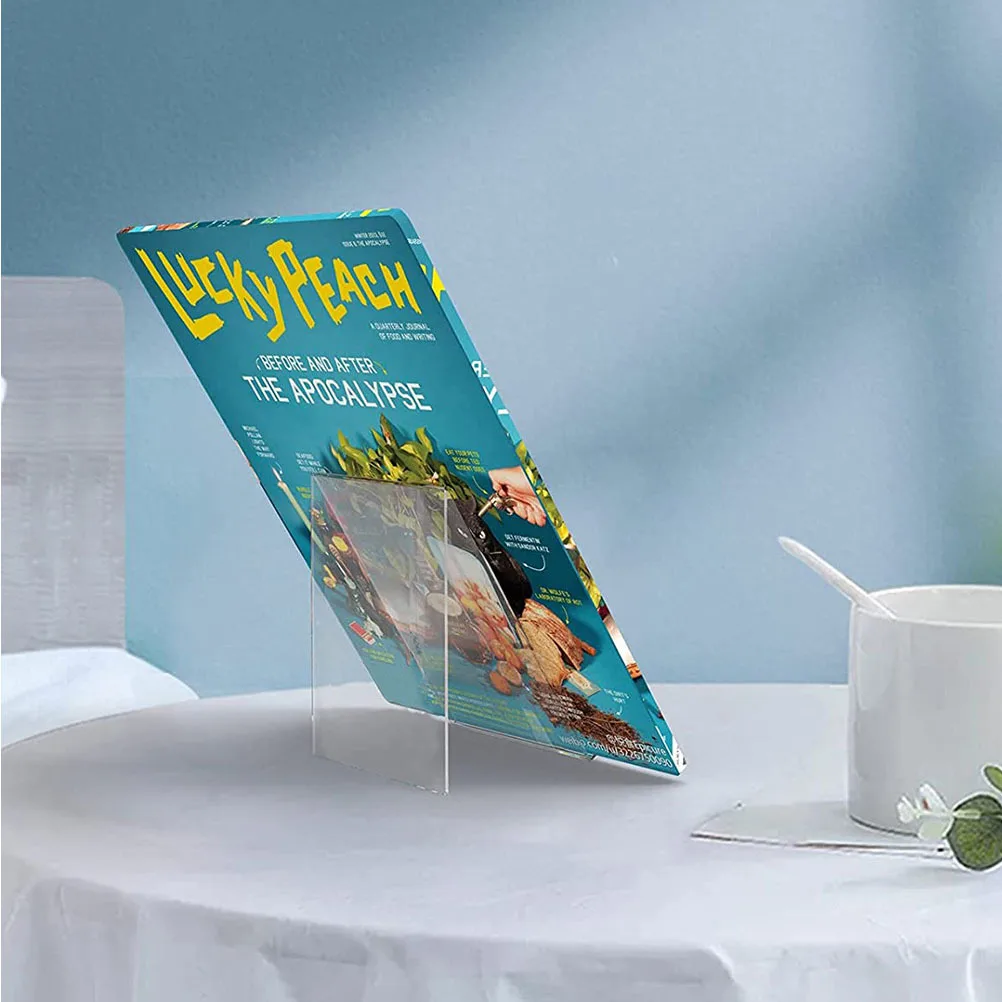 

3pcs Acrylic Book Racks Transparent For Book Display Stand Storage Holder Desktop Organizer Comic Magazine Easel Bookshelf Rack