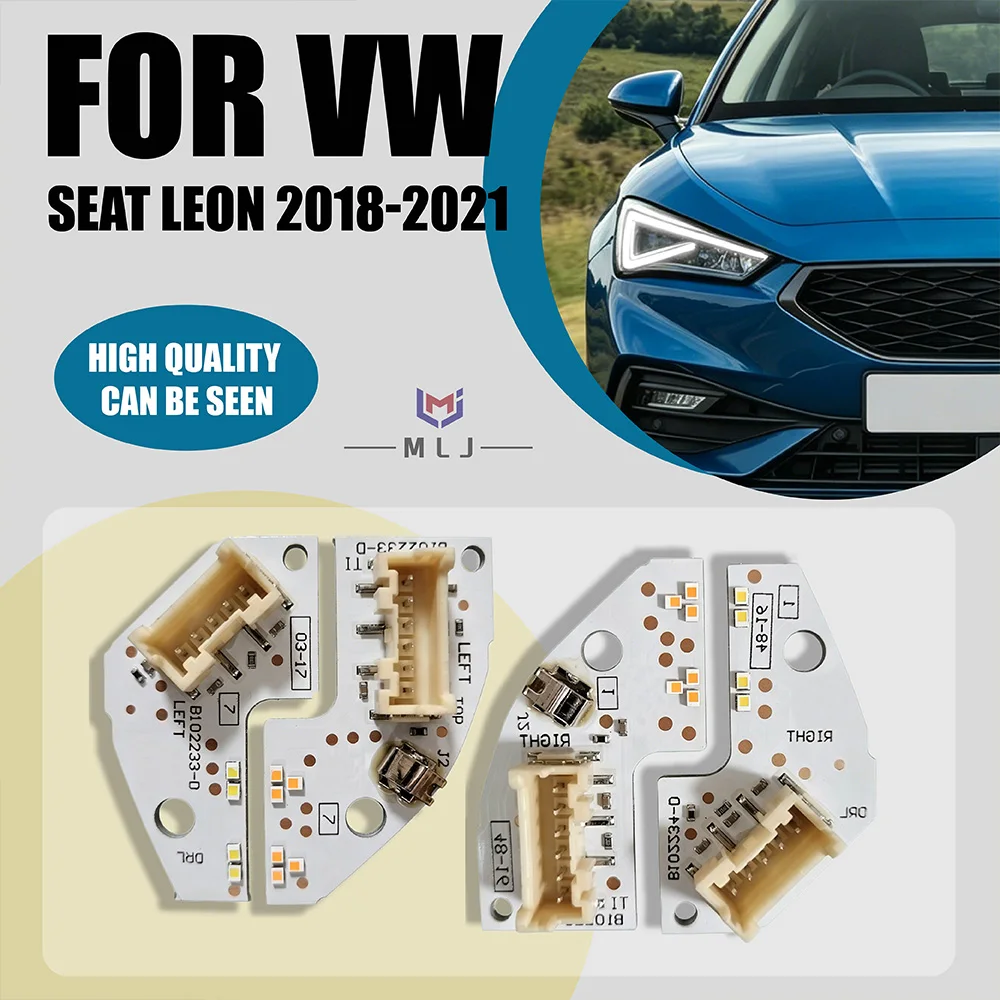 OEM 5F0941475A 5F0941476A For 2017-2020 Seat Leon MK3 5F Cupra White LED headlight DRL Board Daytime Running Lights Board Module