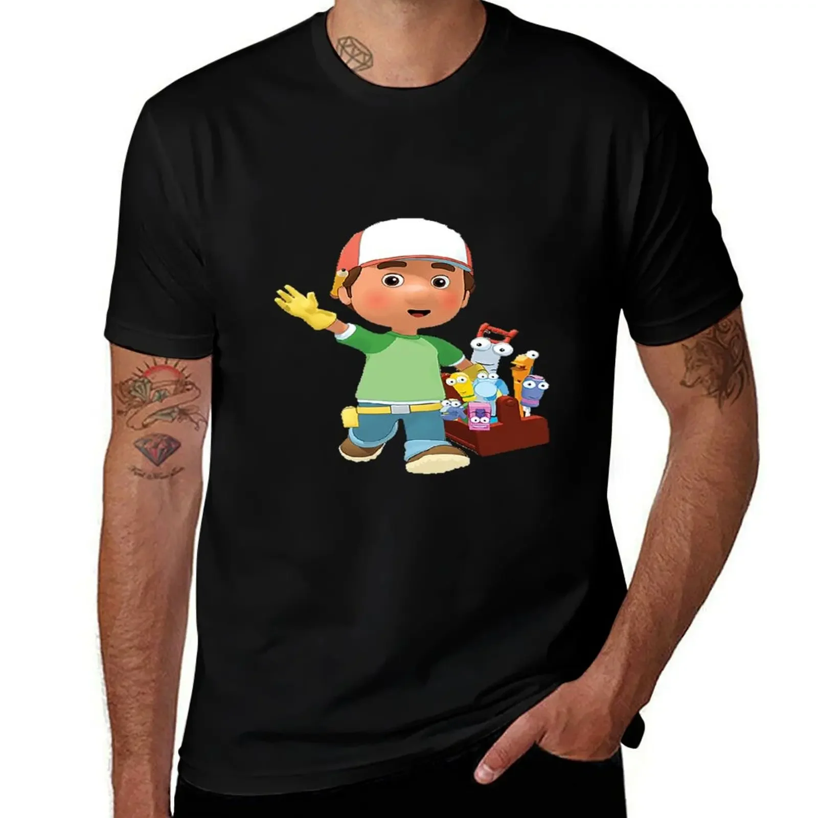 Handy Manny T-Shirt funny meme t-shirts oversized t shirt anime shirts men