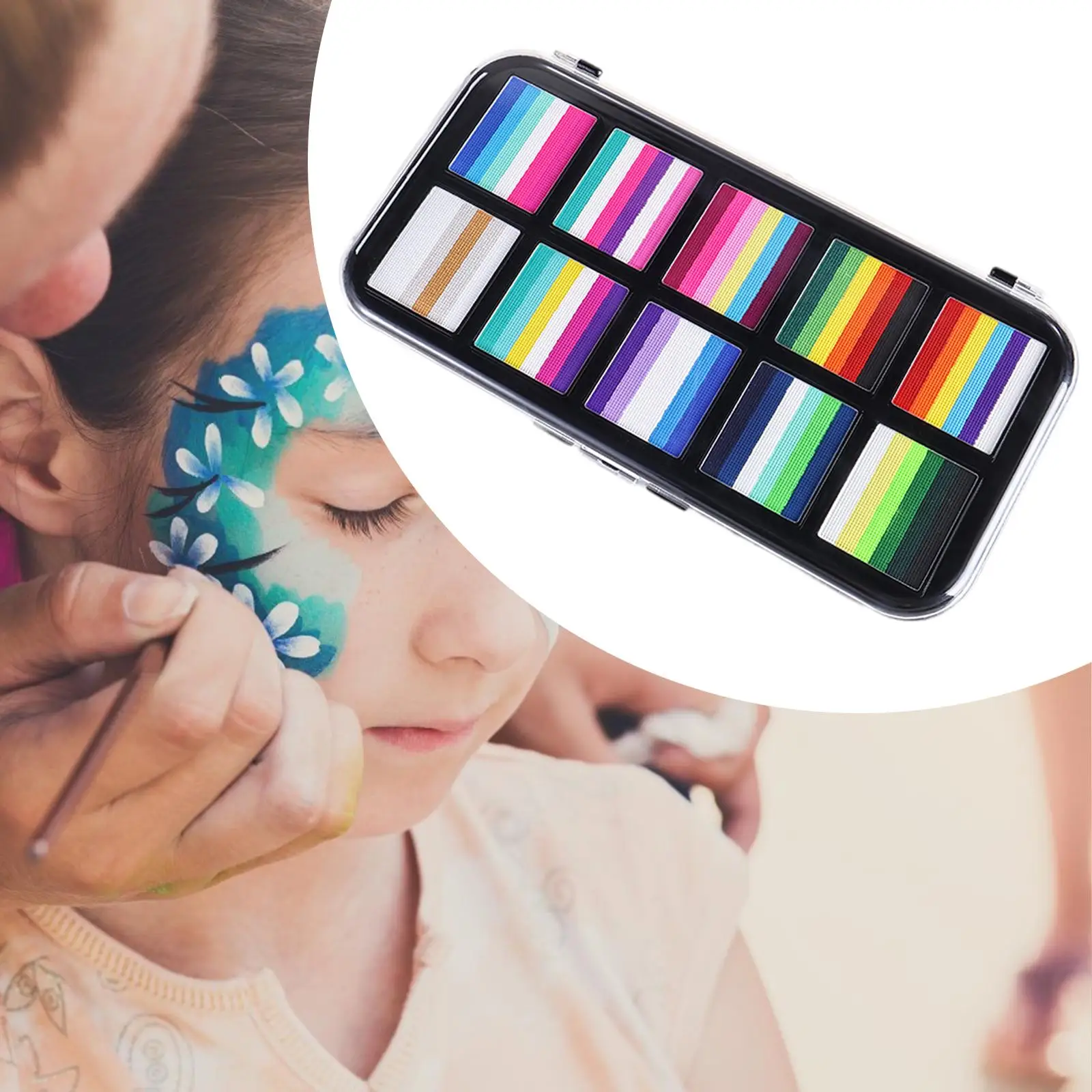 Pintura facial y corporal, pigmento lavable para pintura facial, para cosplay, baile, Halloween