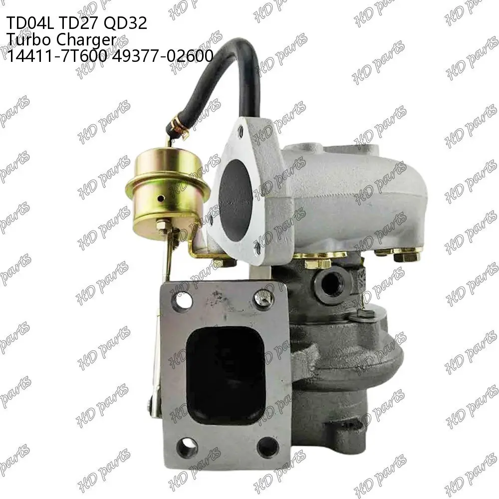 TD04L TD27 QD32 Turbo Charger 14411-7T600 49377-02600 For Nissan Engine Repair Parts Kit