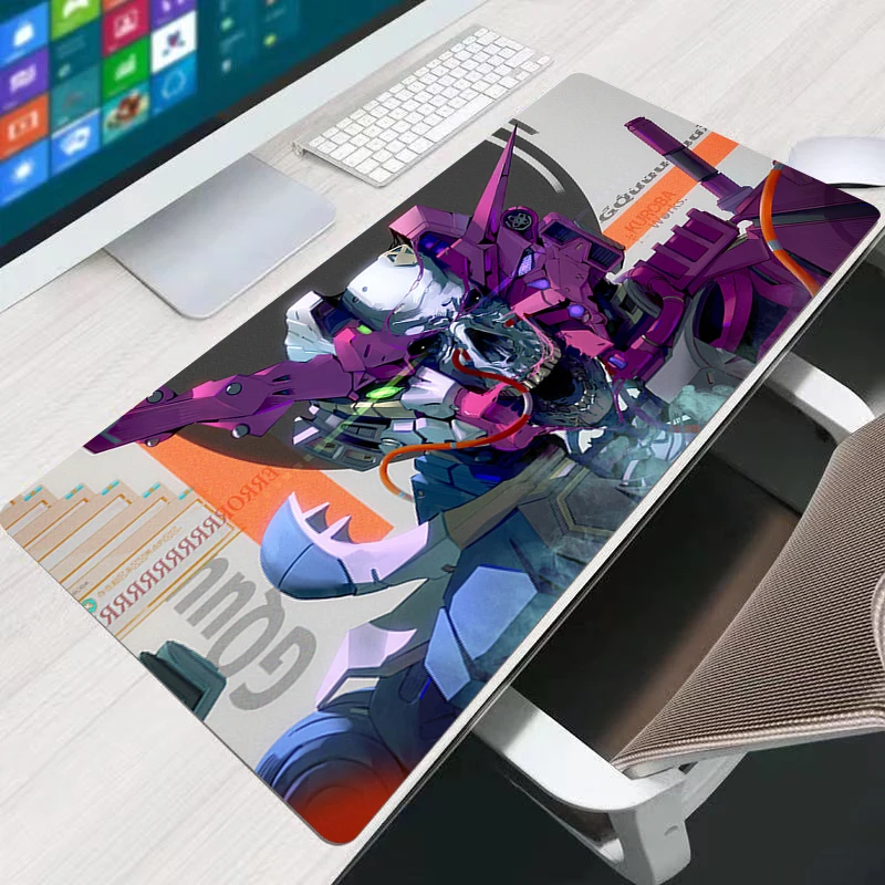 90x40cm Mouse Pad M-mechanical Warrior G-gundam Computer Speed Type Varpet Mat Laptop Keyboard Pad xxl Mousepad Office Desk Mat