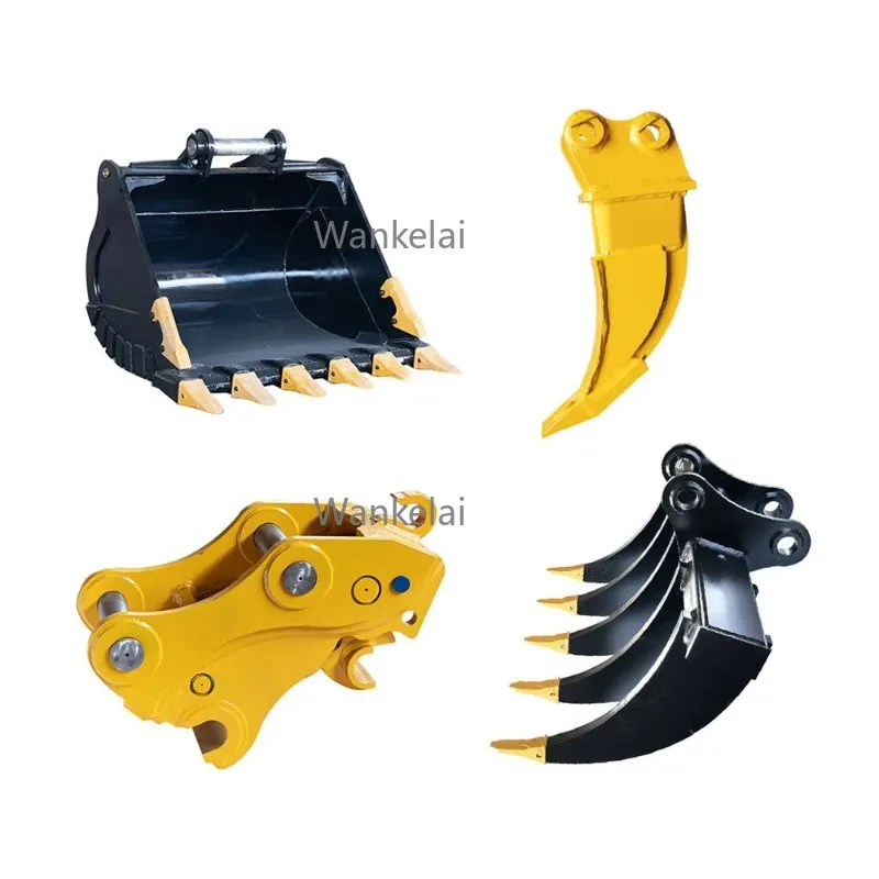 Mini Excavator Accessories Earth Augers Excavator Rakes Grapples Hydraulic Shears Quick Hitch Digger Bucket Hydraulic Breakers