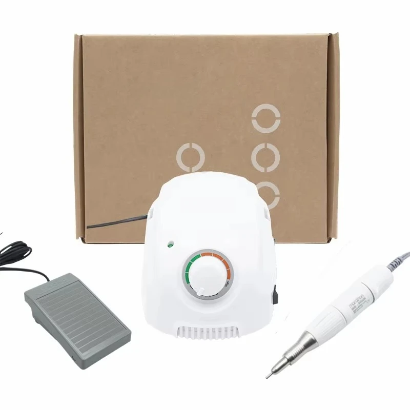 

Микромотор Origin 3 Champion для гель-лака + электрическая маникюрная дрель с белой насадкой 45000 об/мин