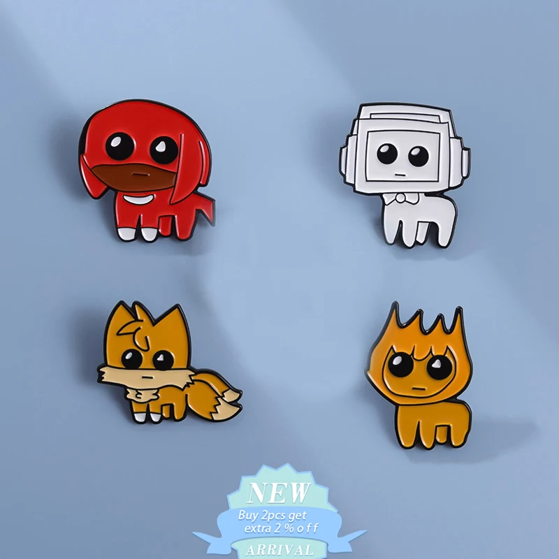 Tbh Creature Meme Enamel Pin Custom Autistic Disorder Fox Dog Animal Mental Health Brooches Lapel Backpack Badges Jewelry Gifts