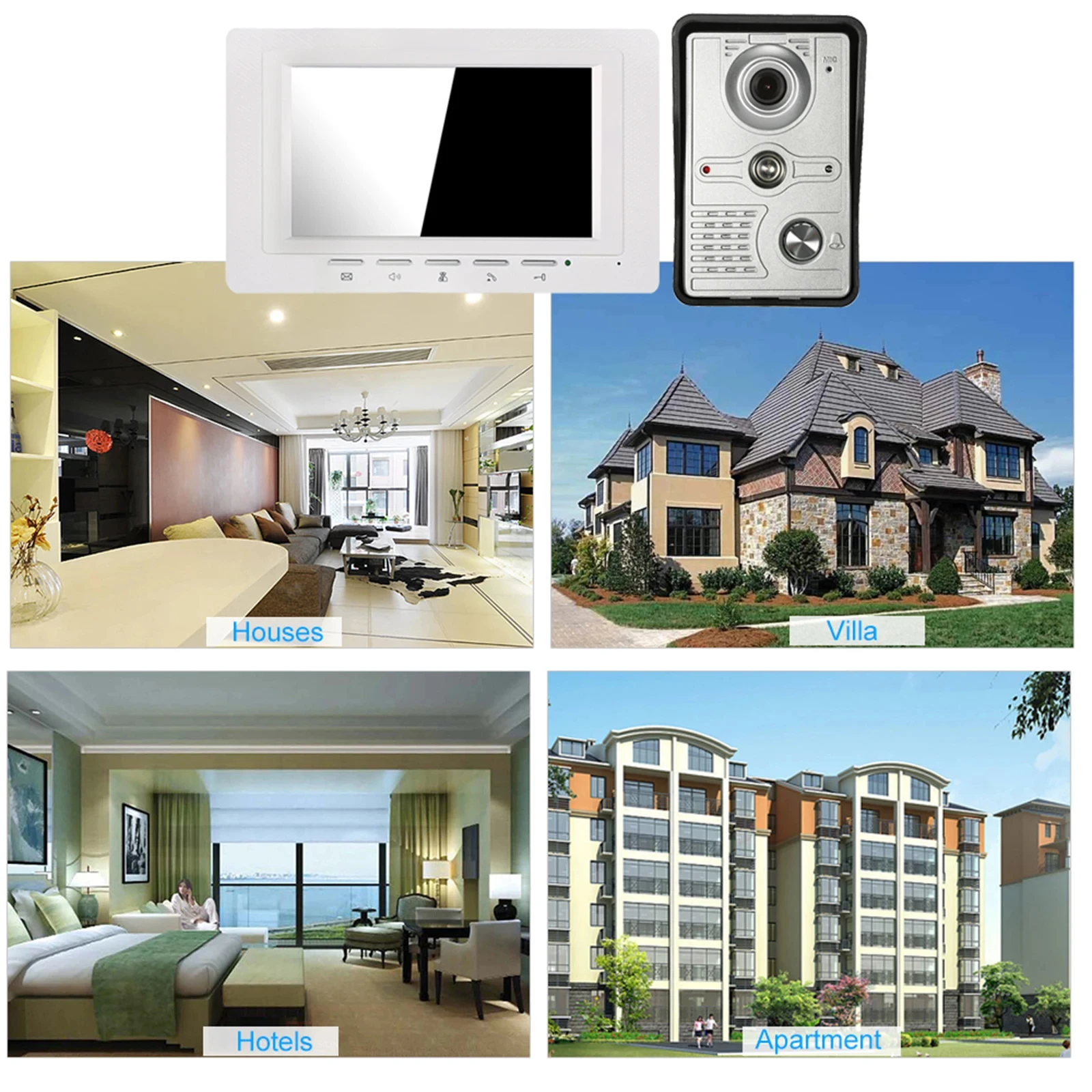 7 inch Wired Video Doorbell Indoor Monitor 1/4\