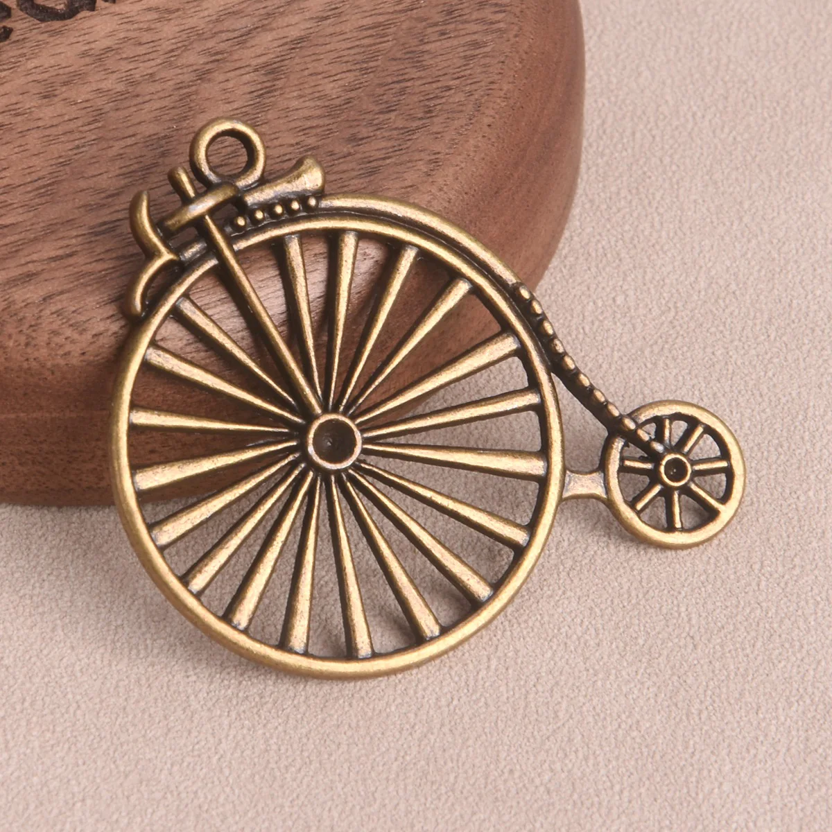 5pcs Retro Bicycle Shape 48x50mm Antique Bronze Metal Charms Pendant For Jewelry Making DIY Crafts Findings