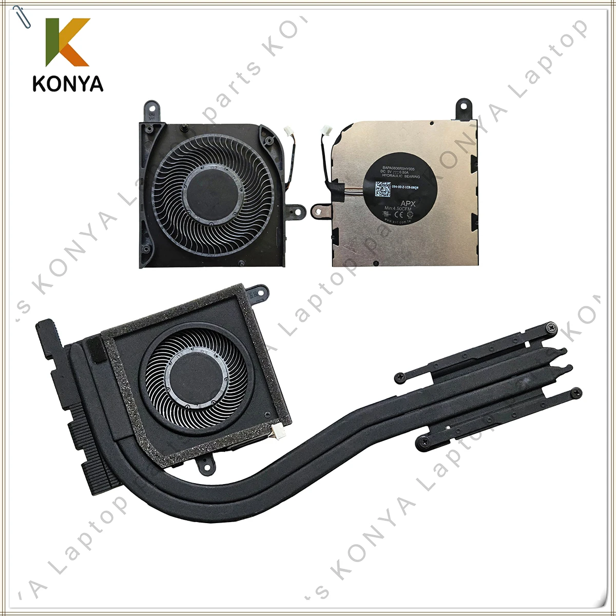 New Original For Dell Latitude 5420 5421 Series Laptop Heatsink Fan CPU Cooling Copper Tube Assembly HX40M AT30K002ZVL