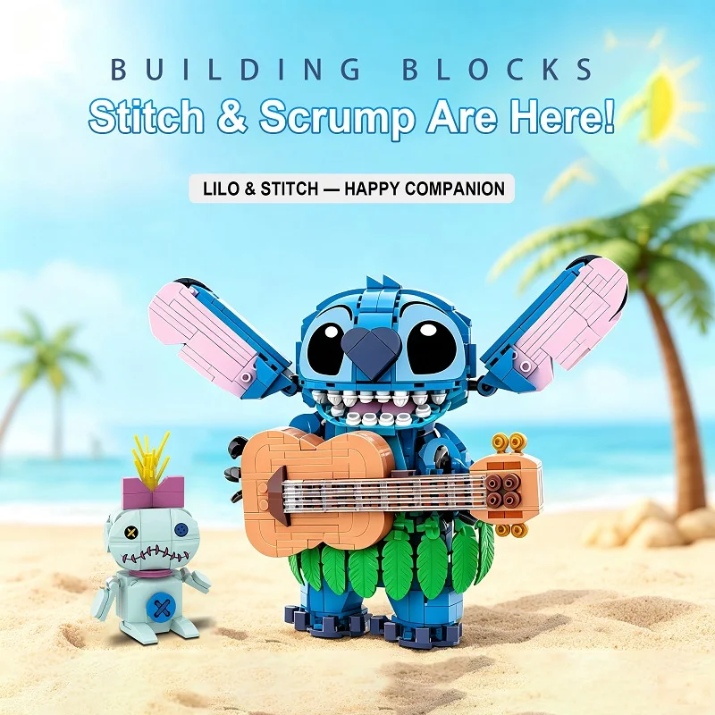 2026 New Lilo & Stitch Building Blocks Set DIY Assembly Bricks Model Cartoon Collectible Toy BirthdayGift for Fans..... - view 2