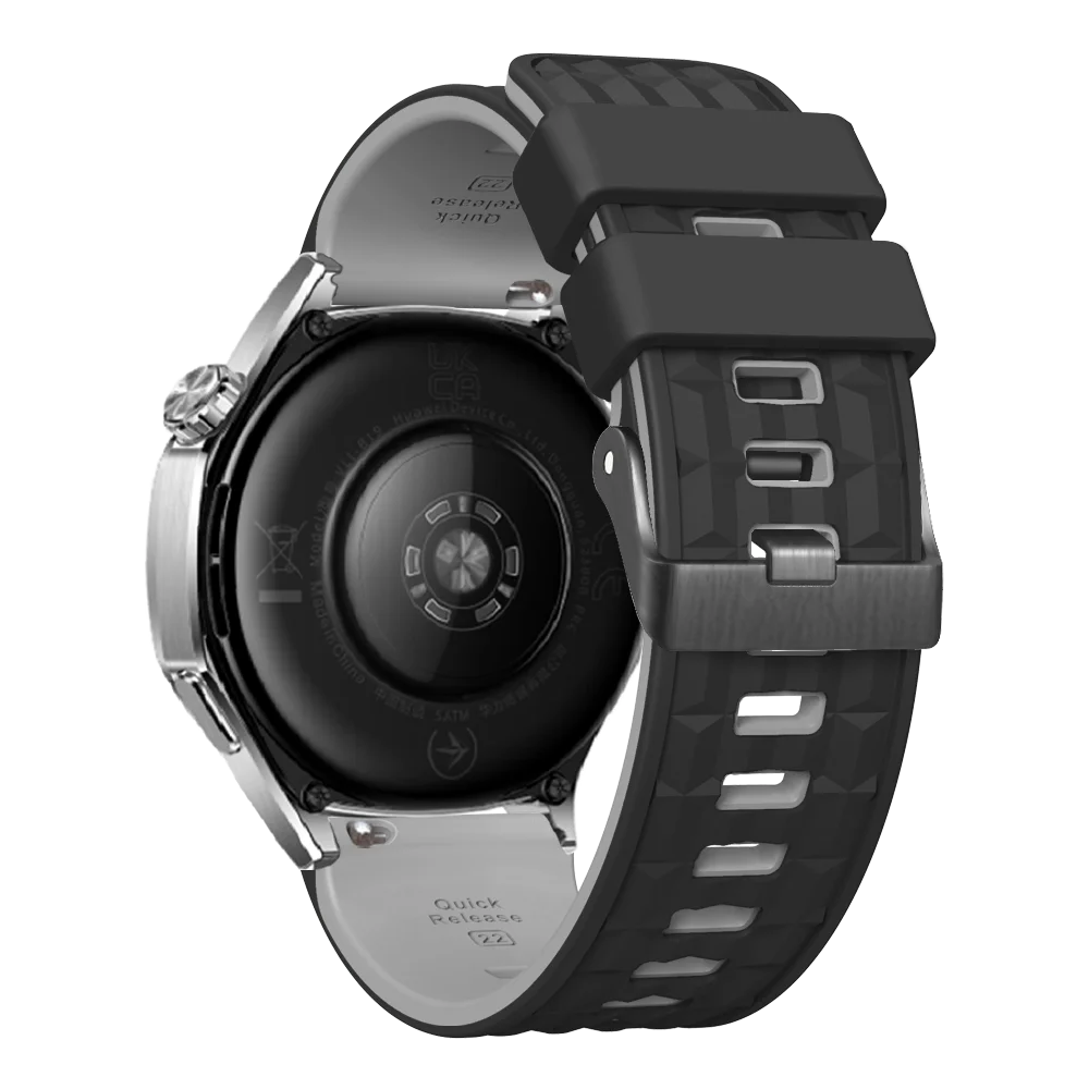 22 مللي متر سيليكون حزام لهواوي ساعة GT5 GT 5 برو 46 مللي متر حزام الساعات Smartwatch الفرقة لهواوي GT 4 3 2 GT4 GT3 برو 46 مللي متر سوار
