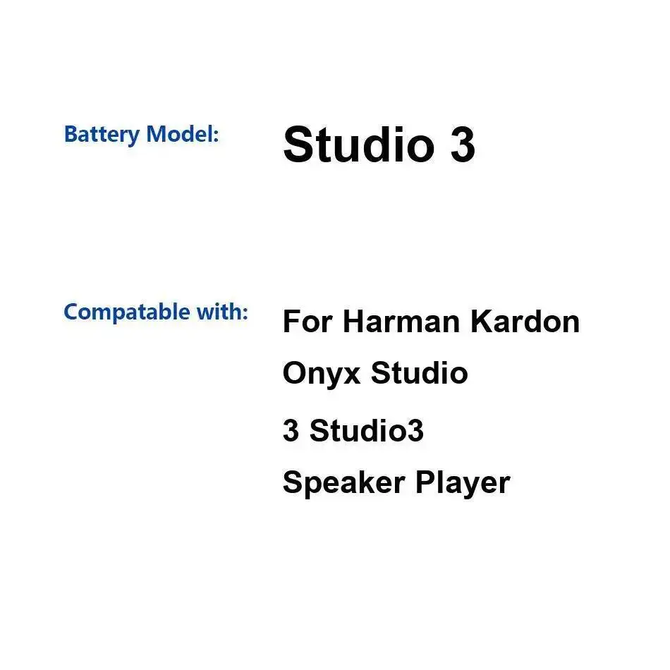 

Быстрая зарядка аккумулятора LI11B001F ICR22650 2600-3285 мАч для Harman Kardon Onyx Studio 1, 2, 3, 4, 5, 6