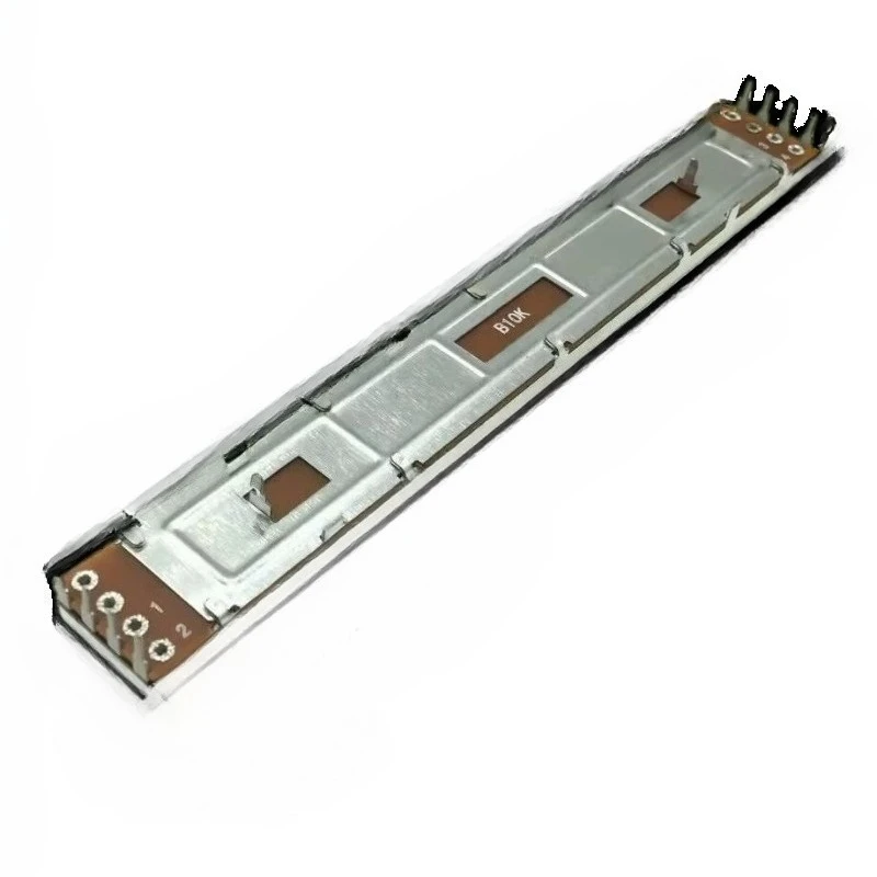 1pcs，Straight sliding potentiometer，B10K，8pin，Total length 128mm, travel 100mm，COMPACT X32