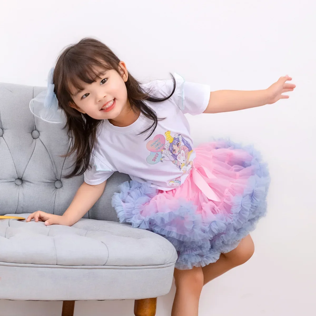 HOT Lush Small Baby Girls Tutu Skirt for Kids Children Puffy Tulle Skirts for Girl Newborn Party Princess Girl Clothes PP002