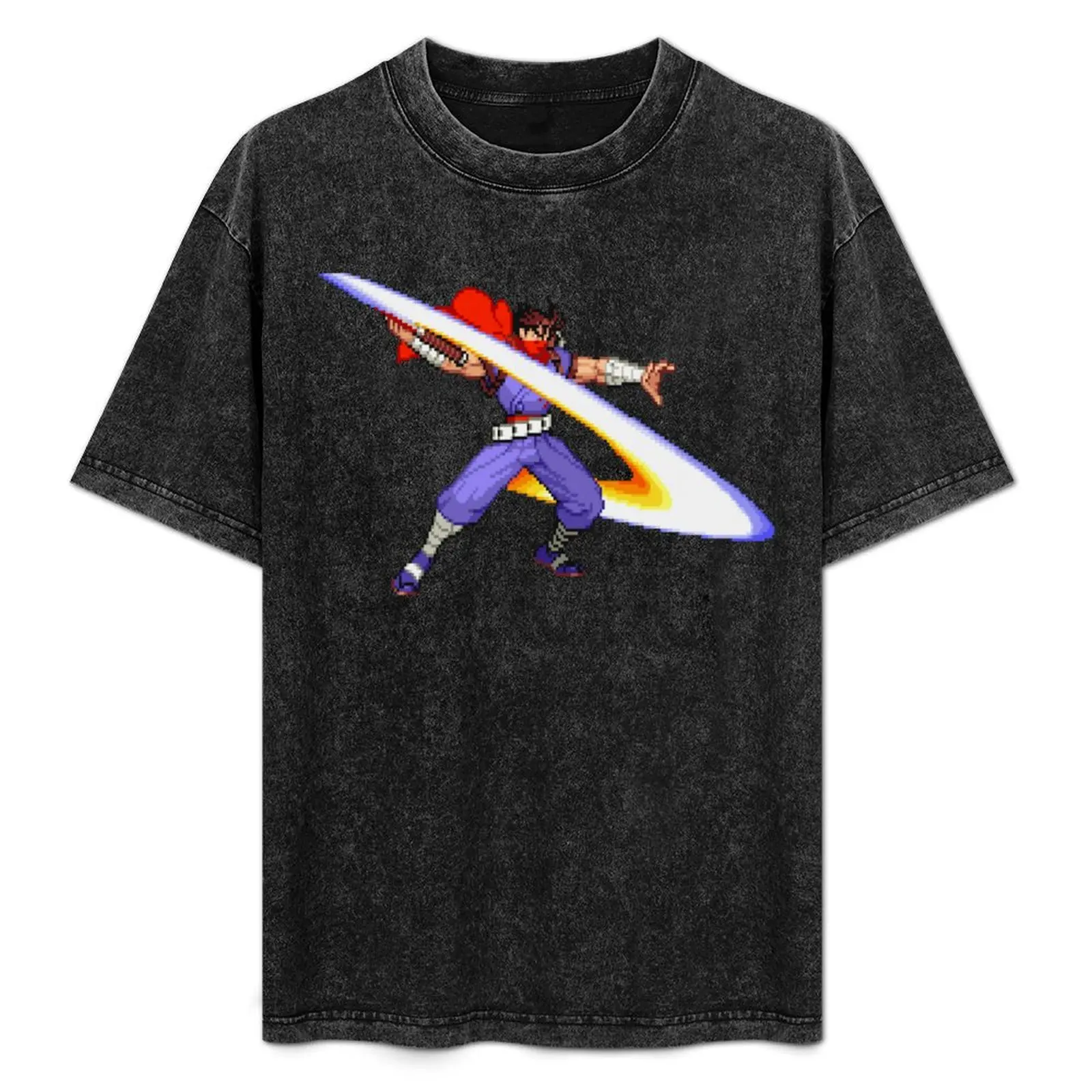 Strider Hiryu Back Slash MvC2 T-Shirt cute clothes man t shirt graphic tee shirt men t shirts