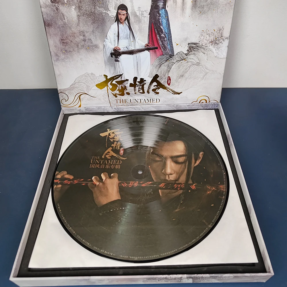 original The Untamed TV Soundtrack Chen Qing Ling National Style 12 inch Music Record Disc Fans Collection Gift