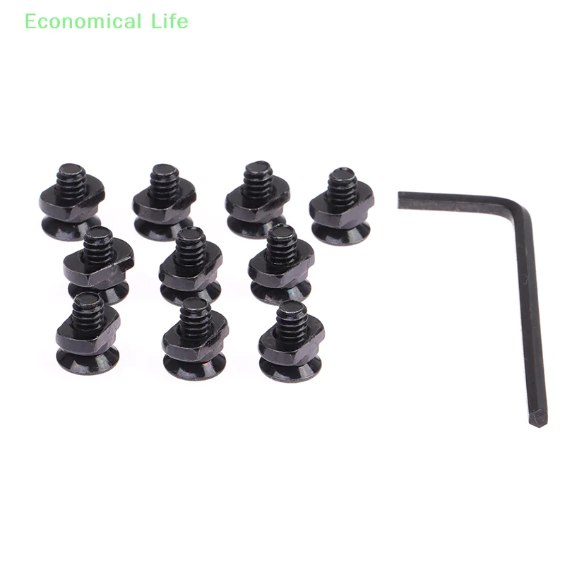 Yeni 10 adet/grup Alüminyum Vidalar Ve Somun Değiştirme Mlok M-lok Ray Vidaları Araçları Aksesuarları Metal Somun Cıvata Yedek Parça