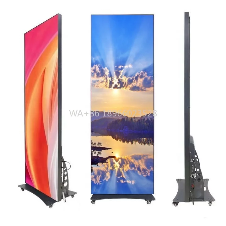 960*1920 مللي متر ملصق رقمي شاشة Led شاشة Led داخلية P3 4g واي فاي Usb مرآة متحركة ملصق شاشة عرض Led #1