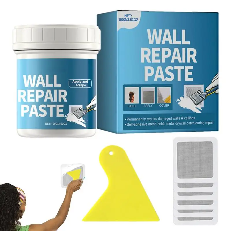 Multipurpose Wall Mending Agent Wall Repair Coating Strong Adhesion Quick-Drying High Density Water Resistant Wall Repair