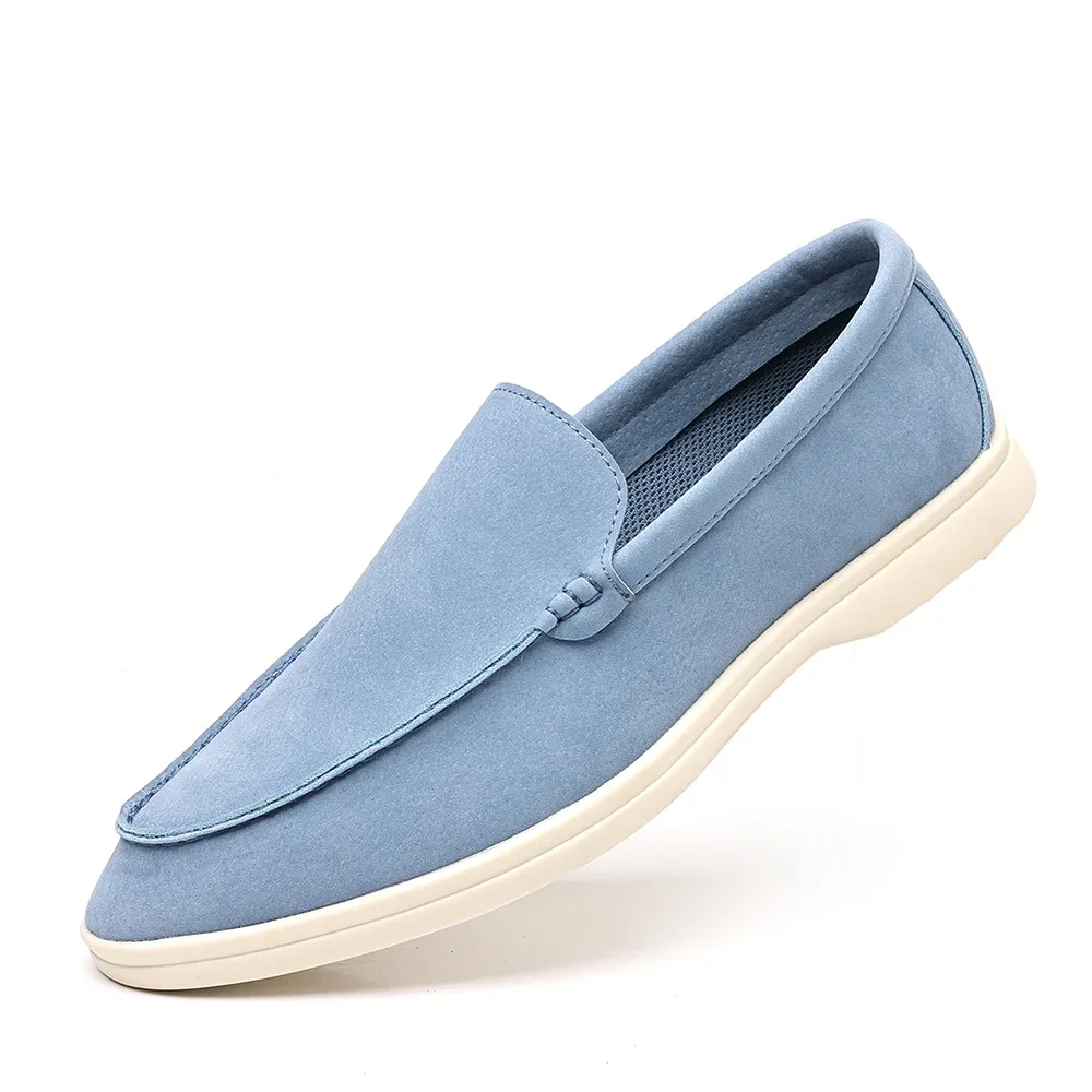

Men's Loafers British Style Leather Men Shoes Sneakers Slip-On Driving Shoes for Men Vintage Soft Sole Comfortable Casual Shoes