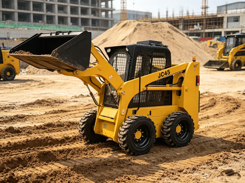 Wheel Skid Steer Loader Compact Mini Skid Loader For Construction Farm Landscaping