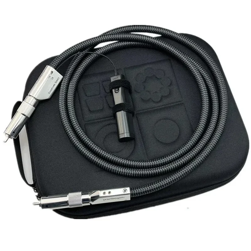 1Pcs Hi-end RCA Digital Coaxial wire 75 Ohms WEL Sign-ature PSS Sil-ver HiFi Audio Signal 21AWG