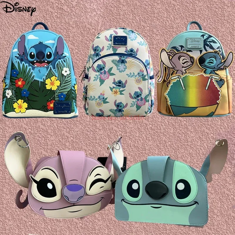 

Оригинальный рюкзак для отдыха Disney Stitch, милый мультяшный дизайнерский рюкзак с вышивкой, свежий и Повседневный мини-рюкзак, женская сумка