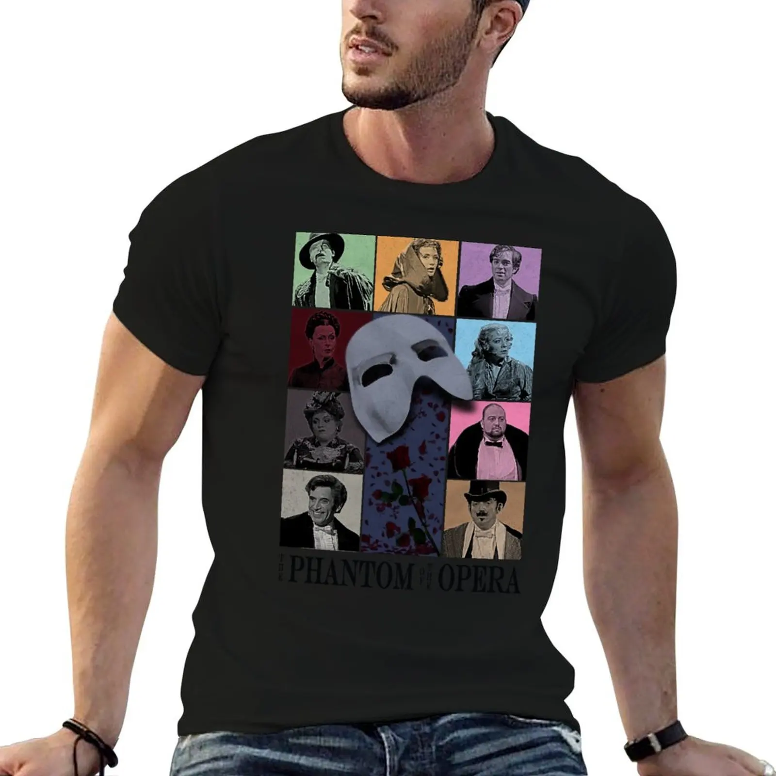The Phantom of the Opera (25th anniversary) poster T-Shirt Casual Basic Street Style T-Shirt