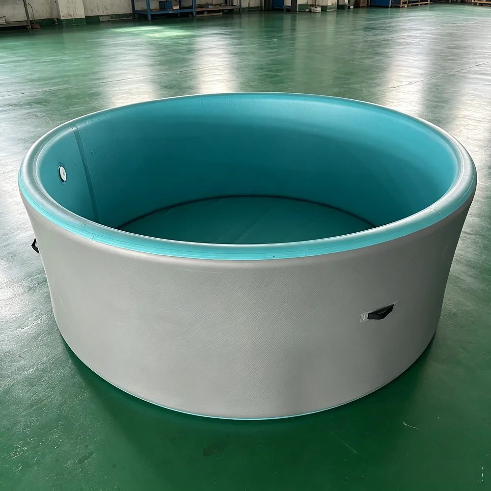 InflaToGo Large Durable Portable Easy Setup Inflatable Swimming Pool Round Shape 15cm Thick 6Mx1.5M Family Use 2-Year Warranty