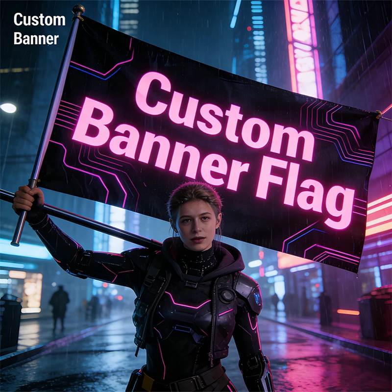 Custom Flags Banners Needs Suitable for Corporate Events Trade Shows Marketing Campaigns and All Kinds of Indoor Outdoor Display