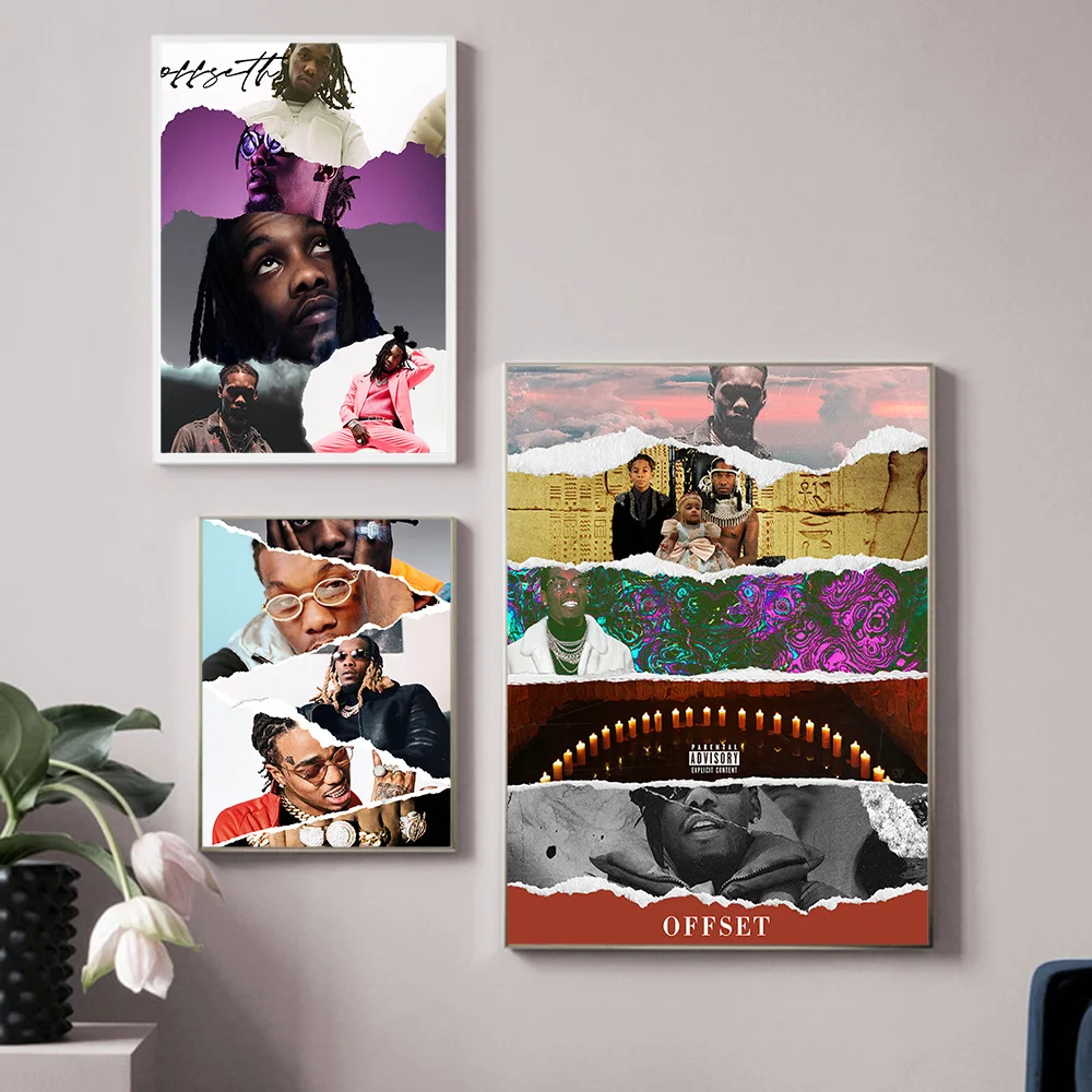 Offset Rapper Star Print Art Poster Hip Hop Music Singer Wall Picture Modern Canvas Painting Home Decor